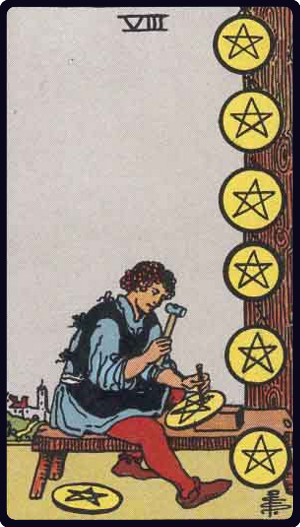 星币八 · Eight of Pentacles