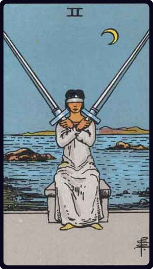 宝剑二 · Two of Swords