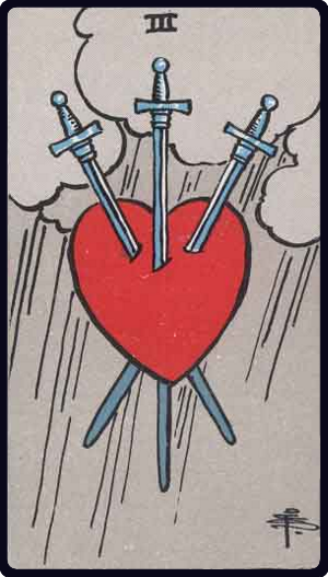 宝剑三 · Three of Swords