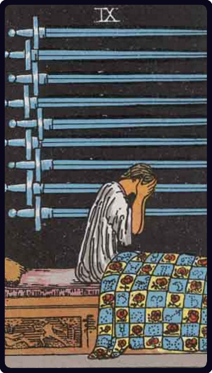 宝剑九 · Nine of Swords