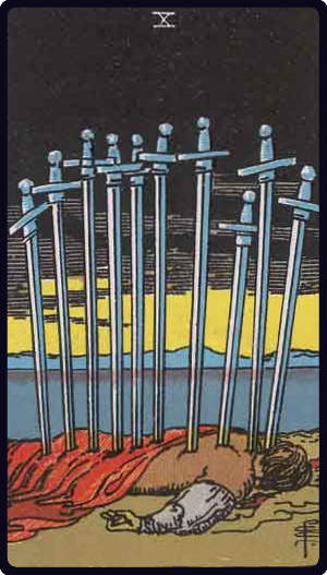 宝剑十 · Ten of Swords