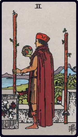 权杖二 · Two of Wands