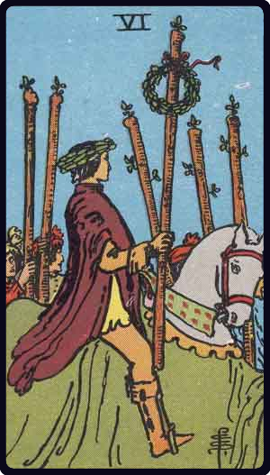 权杖六 · Six of Wands