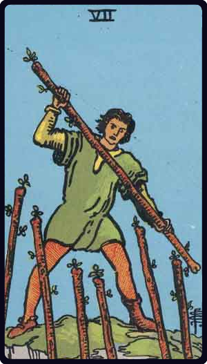 权杖七 · Seven of Wands