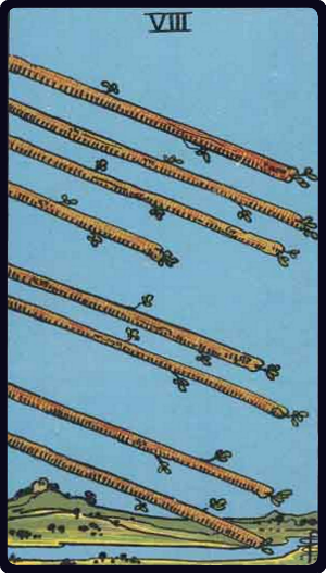 权杖八 · Eight of Wands