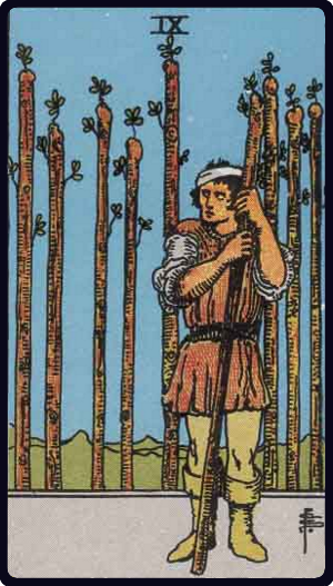 权杖九 · Nine of Wands