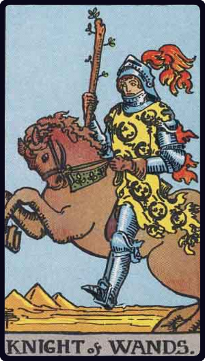 权杖骑士 · Knight of Wands