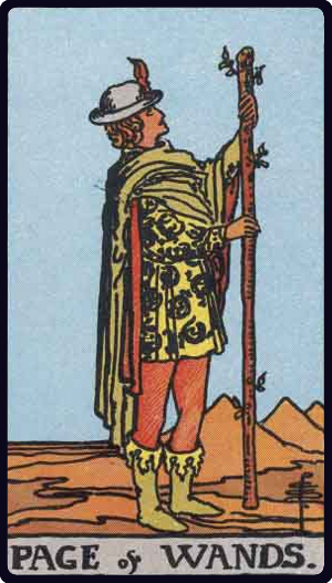权杖侍从 · Page of Wands
